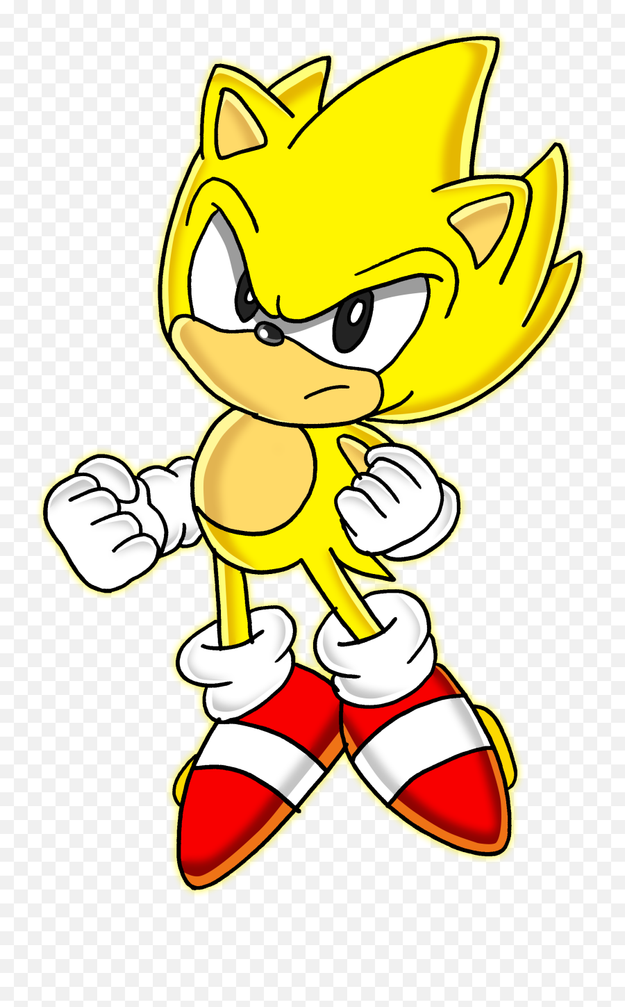 Download Classic Super Sonic - Classic Super Sonic Background Png,Super Sonic Png
