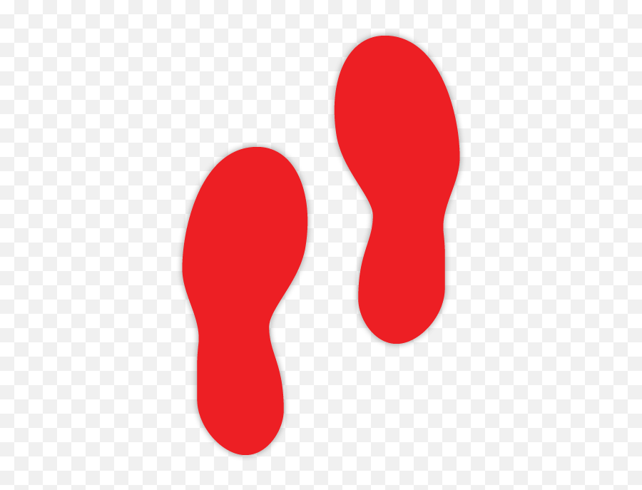Marker Pen Transparent Png - Red Foot Step,Foot Steps Png