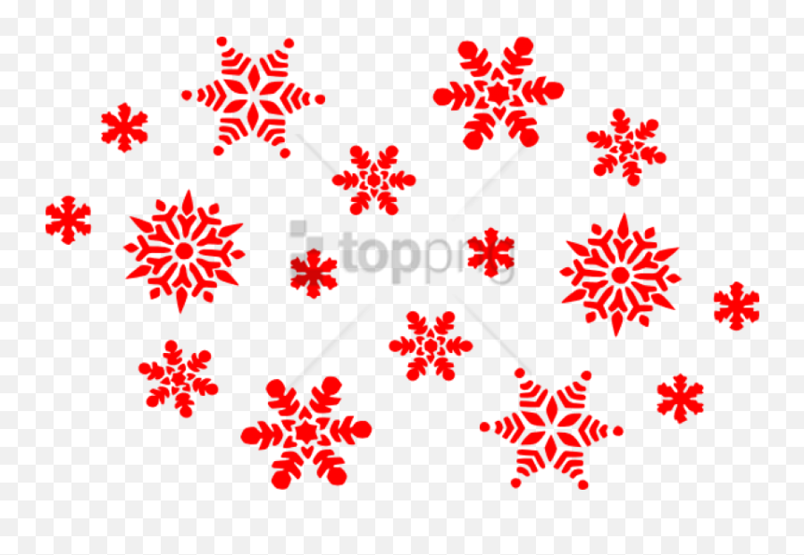 Free Png Download Red Snowflakes - Red Christmas Snowflakes Png,Snowflakes Clipart Png