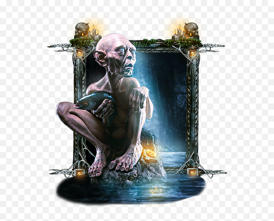 Download Gollum Precious Modular Tag - Gollum On A Rock Png,Gollum Png