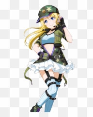 Eli Ayase Lovelive Sticker - Eli Love Live Military Png,Eli Ayase Transparent