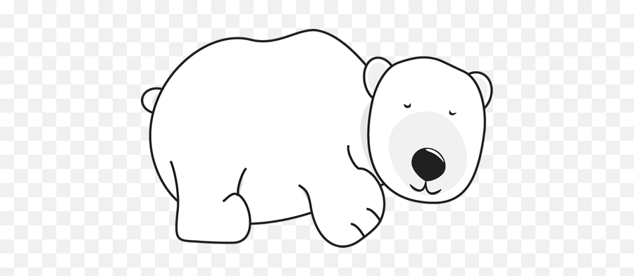 Polar Bear Sleeping Clip Art - Polar Bear Sleeping Image Polar Bear Sleeping Png,Polar Bear Transparent Background
