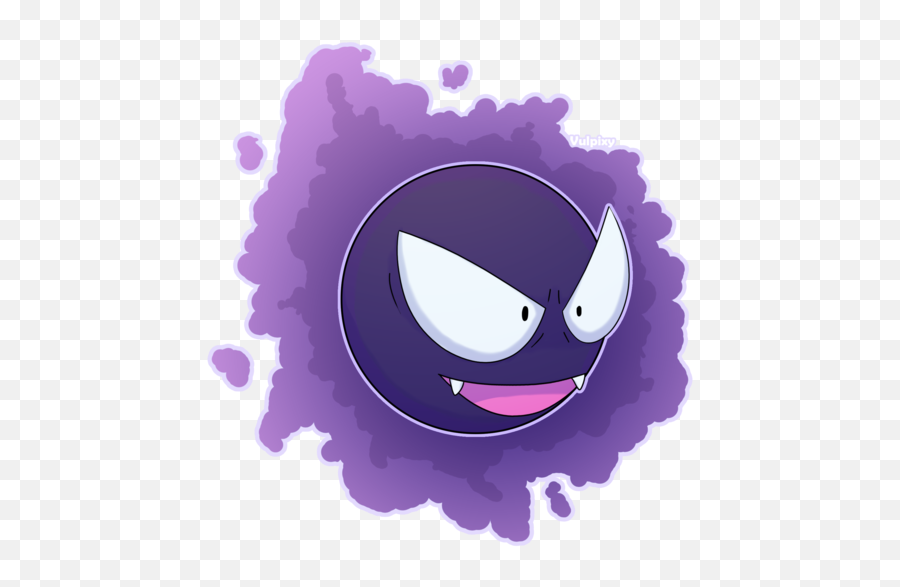 Download Gastly By Alolan - Vulpixy Illustration Full Size Cute Gastly Png,Gastly Png