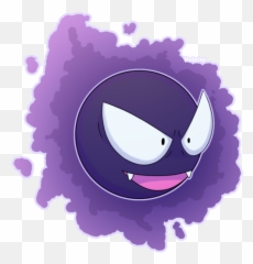 Download Gastly By Alolan - Vulpixy Illustration Full Size Cute Gastly Png,Gastly Png