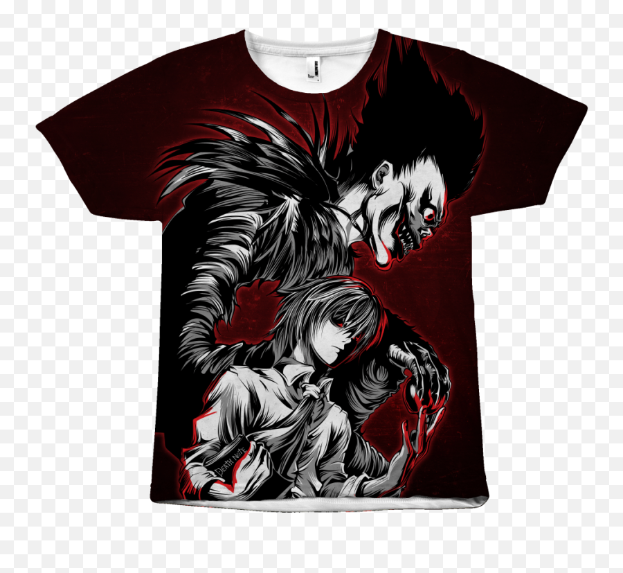 Death Note - Kira And Ryuk All Over Print T Shirt Tl00910ao Kira Ryuk Png,Ryuk Png