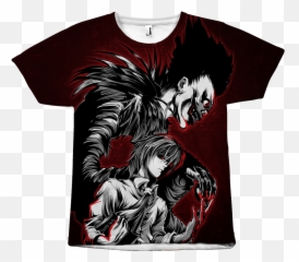 Death Note - Kira And Ryuk All Over Print T Shirt Tl00910ao Kira Ryuk Png,Ryuk Png