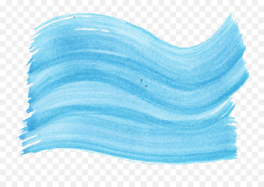 Free Download - Blue Watercolor Brush Stroke Wave Full Wave Brush Stroke Png,Watercolor Stroke Png