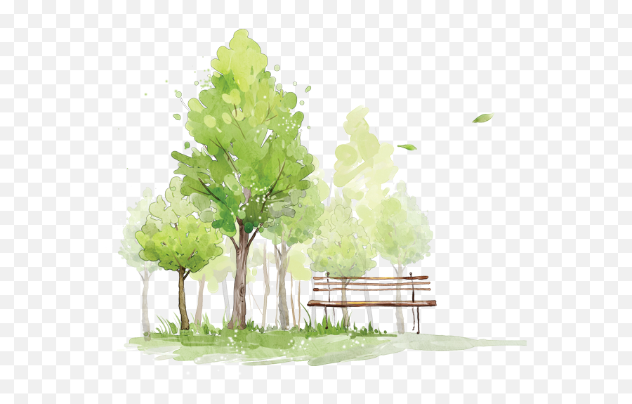 Trees Watercolor How In - Tree Plan Png Watercolor,Watercolor Tree Png