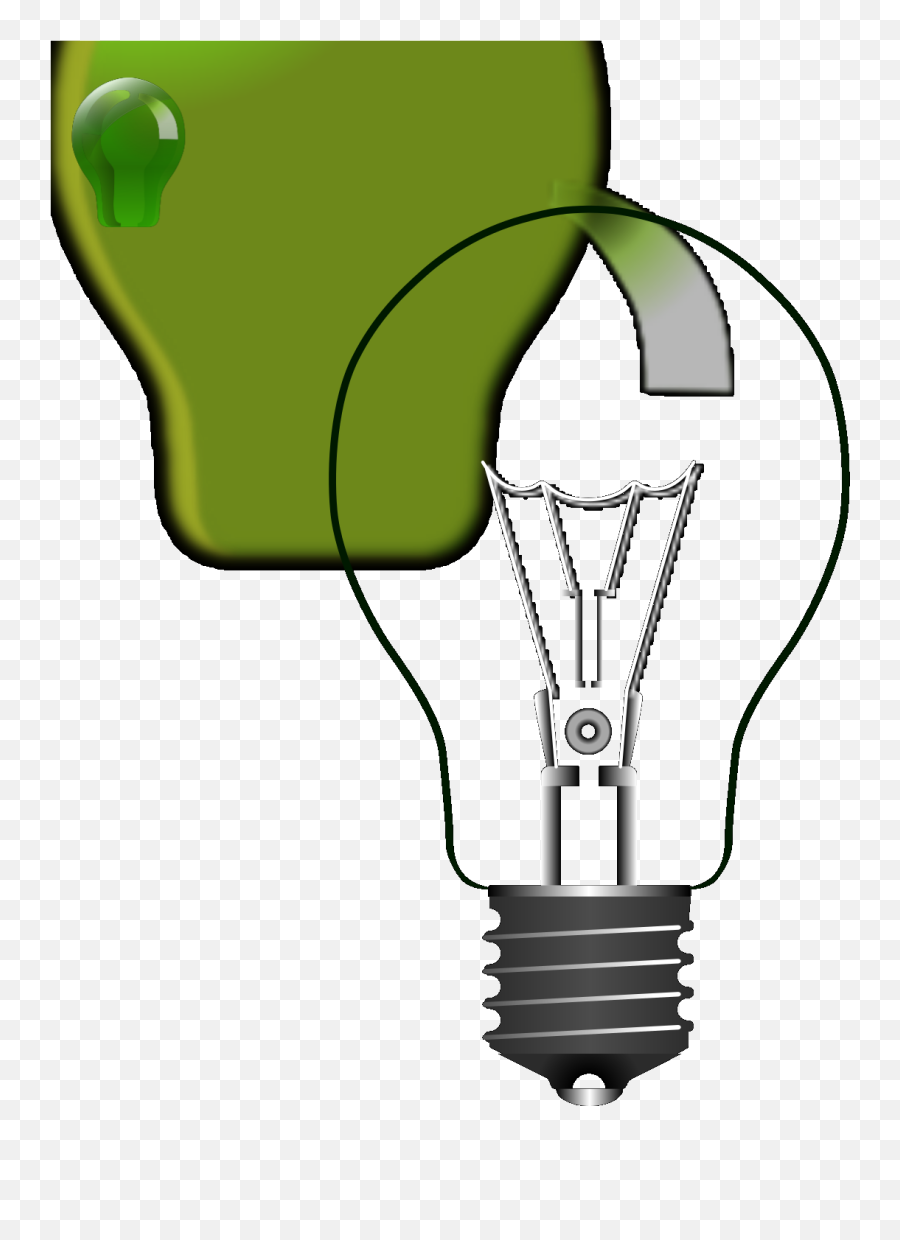Green Lightbulb Svg Vector Clip Art - Svg Clip Art Png,Light Bulb Clip Art Png
