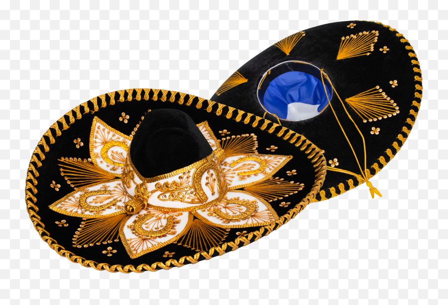 Adult Mariachi Sombrero Charro Hat Png - Mexican Sombrero Mariachi Clipart Hat Png,Mariachi Png