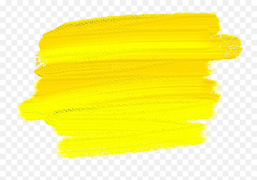 Yellow Brush Stroke Watercolor Brushstroke Oilpainting - Art Png,Paint Stroke Png