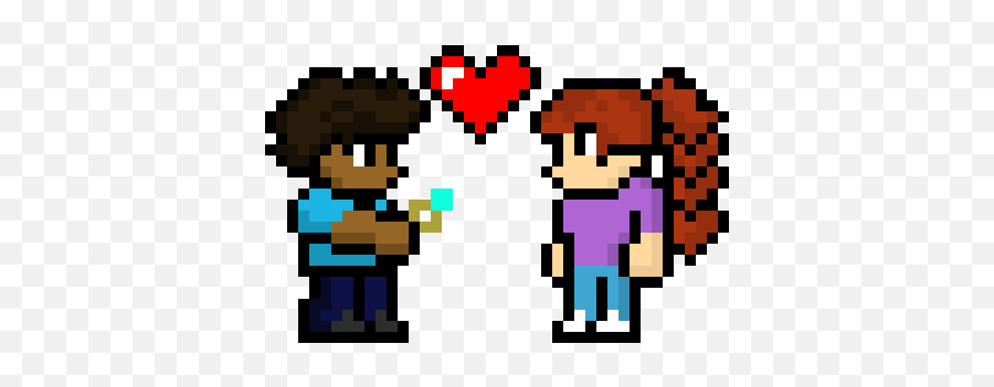 Terraria Npc Love Pixel Art Maker - Terraria Npc Love Png,Npc Png