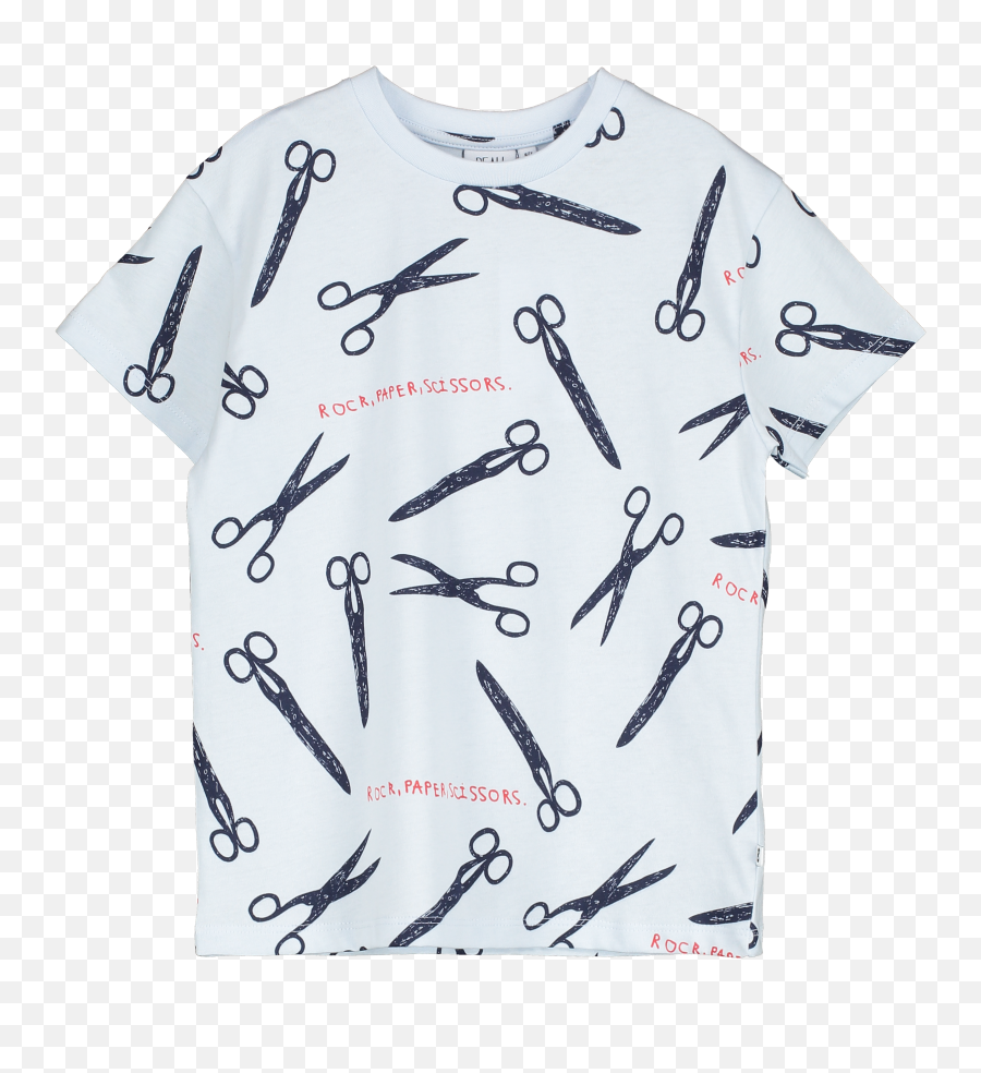 Beau Loves Sky Blue Rock Paper Scissors Tshirt - Short Sleeve Png,Rock Paper Scissors Png