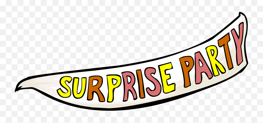 Surprise Party Banner - Suprise Party Clipart Full Size Club Penguin Surprise Party Png,Party Banner Png