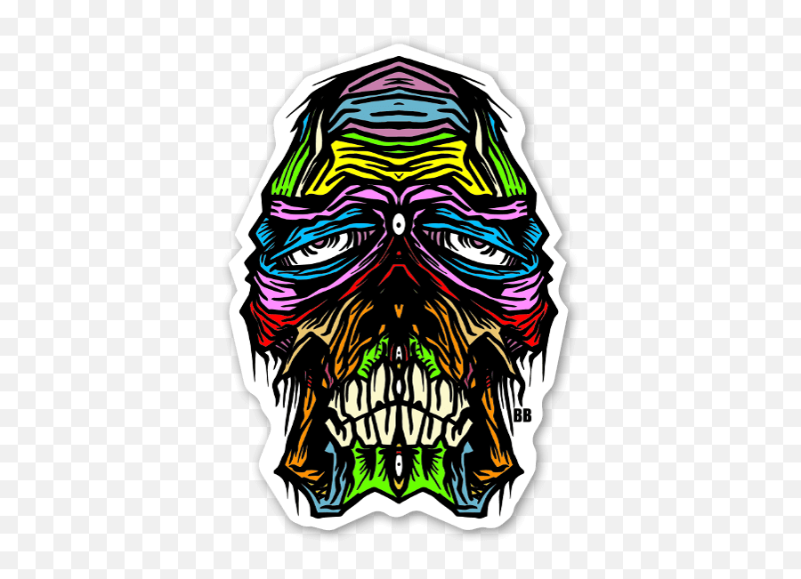 Bobby Skullface - Stickerapp Clip Art Png,Skull Face Png