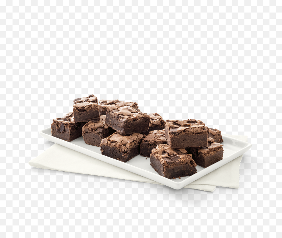 Chocolate Fudge Brownie Tray Chick - Fila Chocolate Truffle Png,Brownies Png