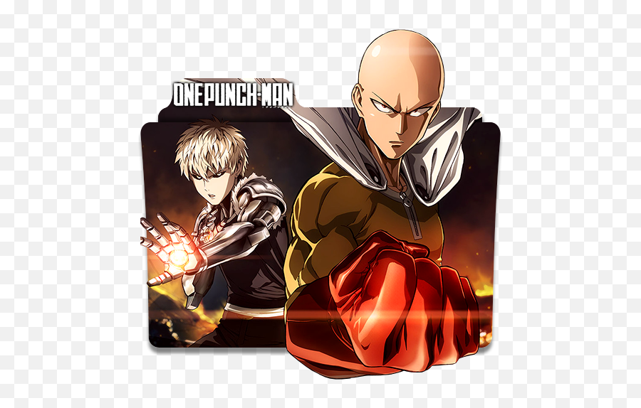 One Punchsaitama Vs Genos - Picture One Punch Man Folder Icon Png,One Punch Man Logo