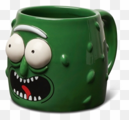 Primitive X Rick And Morty Pickle Molded Mug Cup Green - Rick And Morty Pickle Mug Png,Pickle Transparent