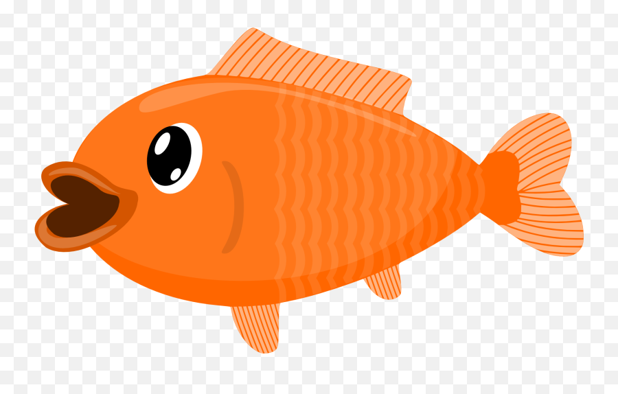 Goldfish Fish Clipart Freeuse Library - Transparent Background Fish Clipart Png,Goldfish Transparent