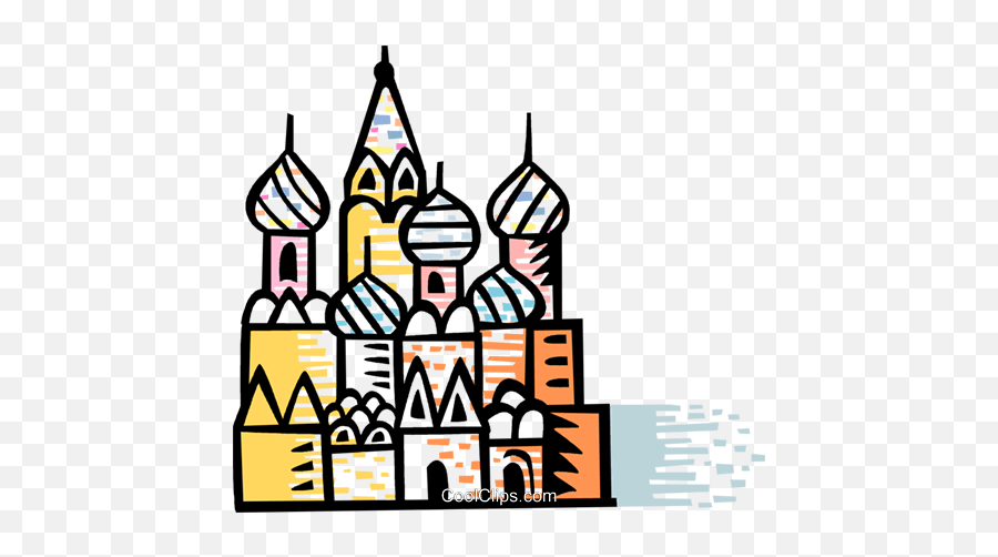 St Basilu0027s Cathedral Red Square Moscow Royalty Free Vector - Draw St Cathedral Png,Red Square Png
