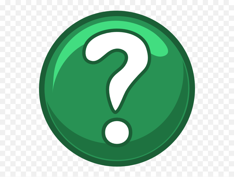 Green Question Round Icon Clip Art - Signo D Einterrogacion Habbo Png,Question Circle Icon