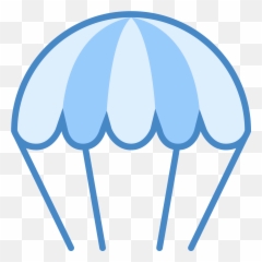 Download A Parachute Icon Has Shape That Is The Top Half - Blue Png