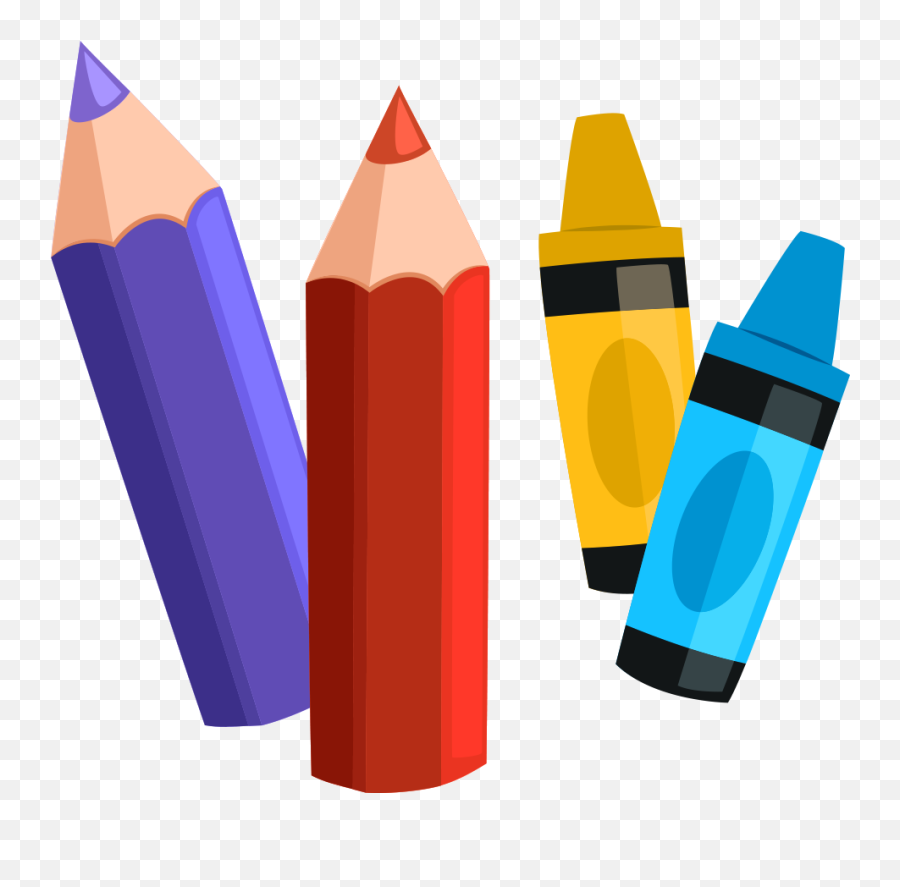 Crayons Clipart Paint - Cartoon Pencil Crayon Png,Crayons Png