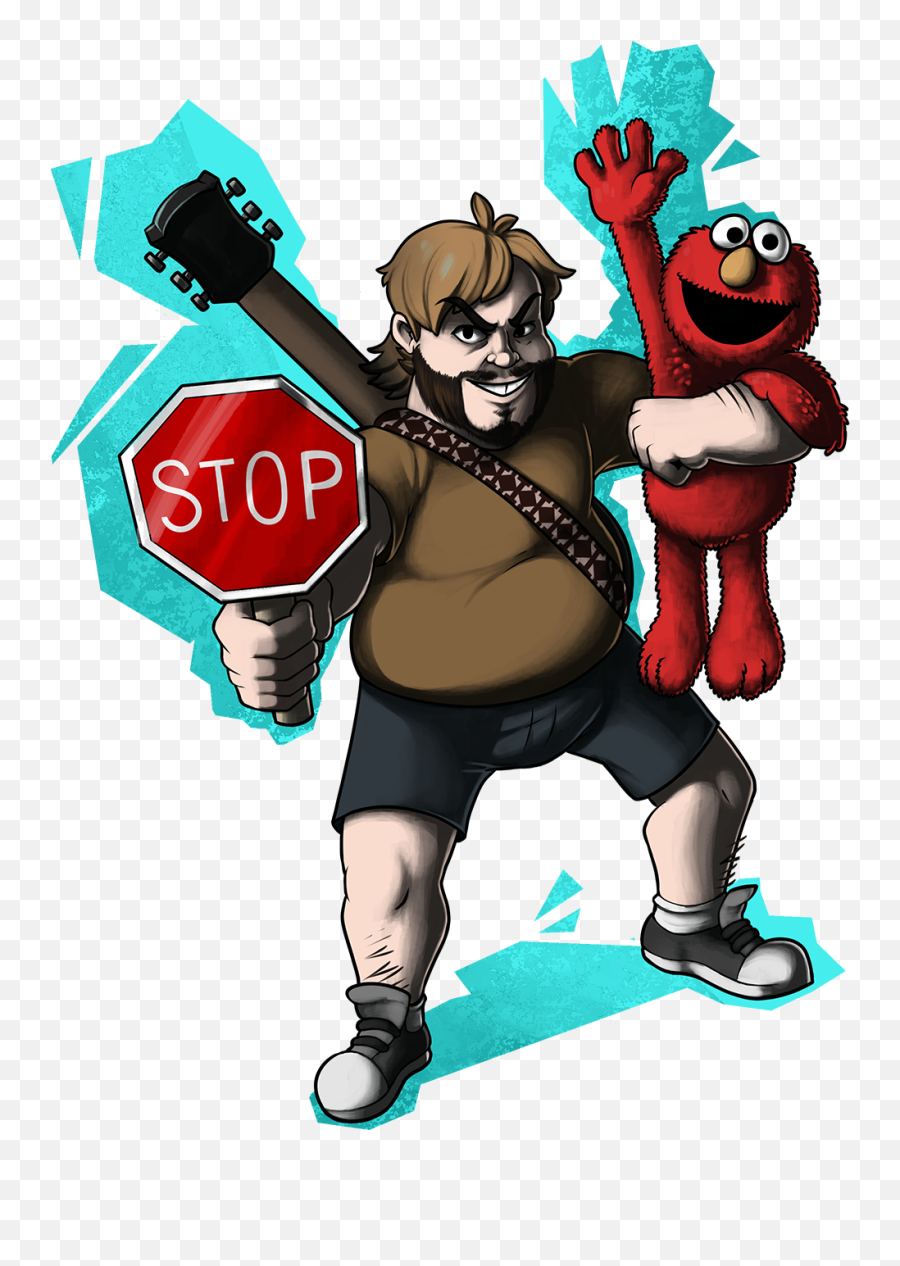 Jack U0026 Elmo Siivagunner Wikia Fandom - Jack Black And Elmo Png,Elmo Transparent