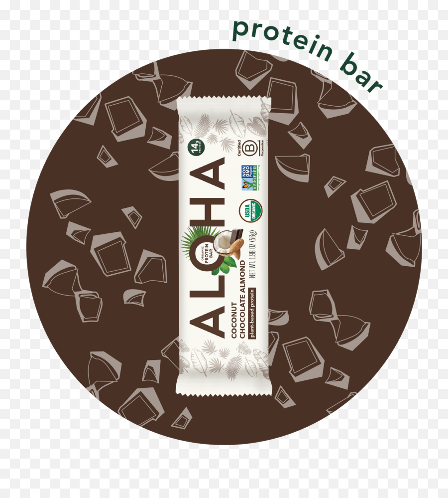 Coconut Chocolate Almond Protein Bar Aloha - Language Png,Transparent Gluten And Veganfree Icon