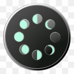 Enamel Glow In The Dark Retrograde - In The Popsocket png