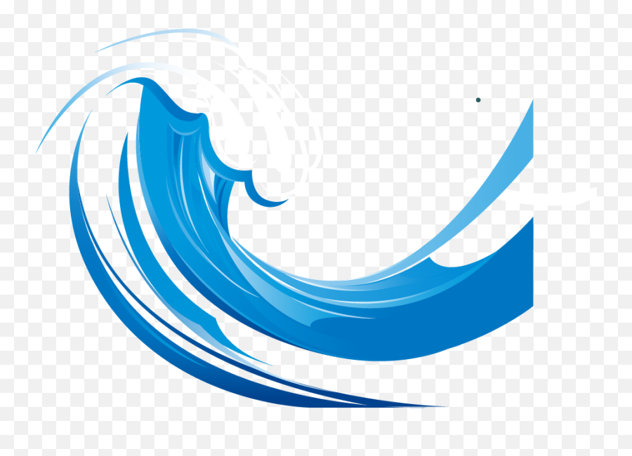 Free Wave Clip Art Png Download - Blue Wave Vector Art,Wave Clipart Png