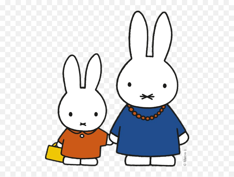 Miffy And Mother Bunny Transparent Png - Cartoon Bunny Miffy Mom And Dad,Bunny Transparent