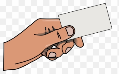 Back Of Hand Clip Art - Business Cards Clipart Png,Back Of Hand Png