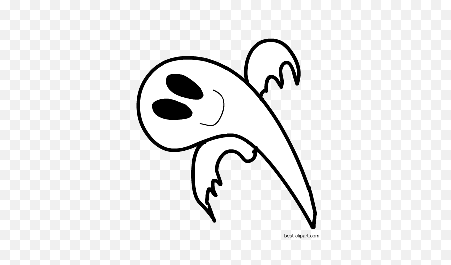 Download Black And White Cute Ghost Clip Art - Clip Art Png Line Art,Ghost Clipart Png