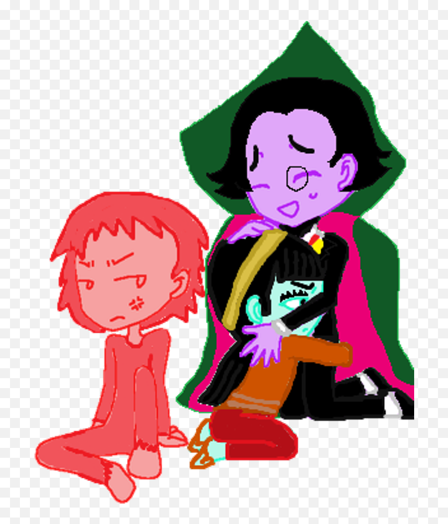 Anime Base Elmo Raya And Count Von As Chibis - Rosita Sesame Street Anime Png,Elmo Face Png