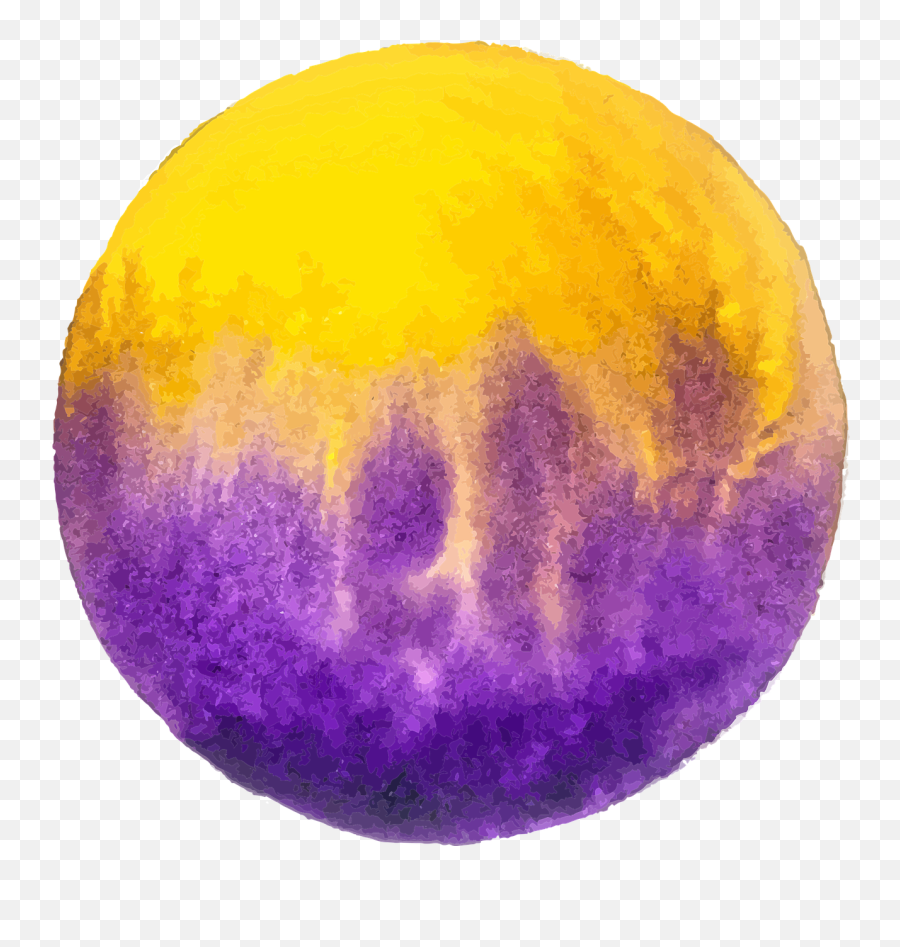 Color Circle Watercolour Yellow - Free Vector Graphic On Pixabay Yellow And Purple Circle Png,Purple Circle Png