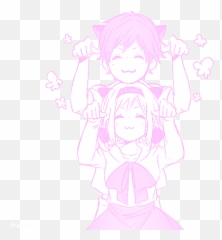 Mine Kawaii Manga Myedit Pink Pastel - Cute Anime Couple Aesthetic png