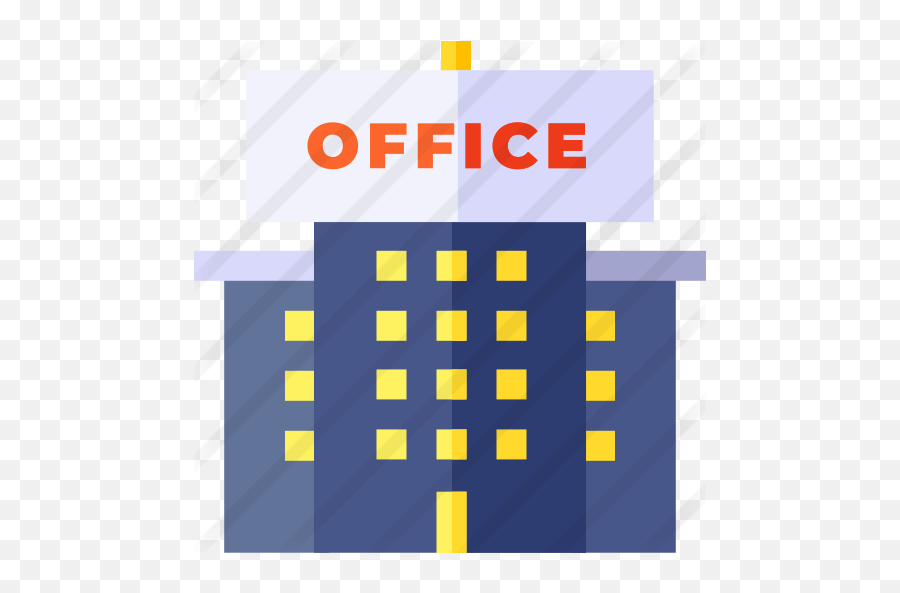 Office Building - Flat Office Building Icon Png,Office Icon Png