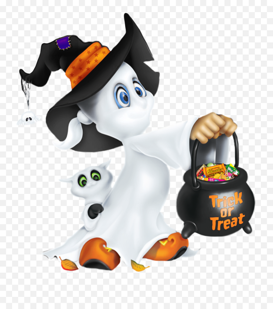 Download Free Png Cute Halloween Ghost - Transparent Cute Halloween Png,Ghost Clipart Transparent Background