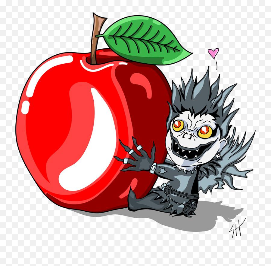 Shinigami Love Apples - Illustration Png,Ryuk Png