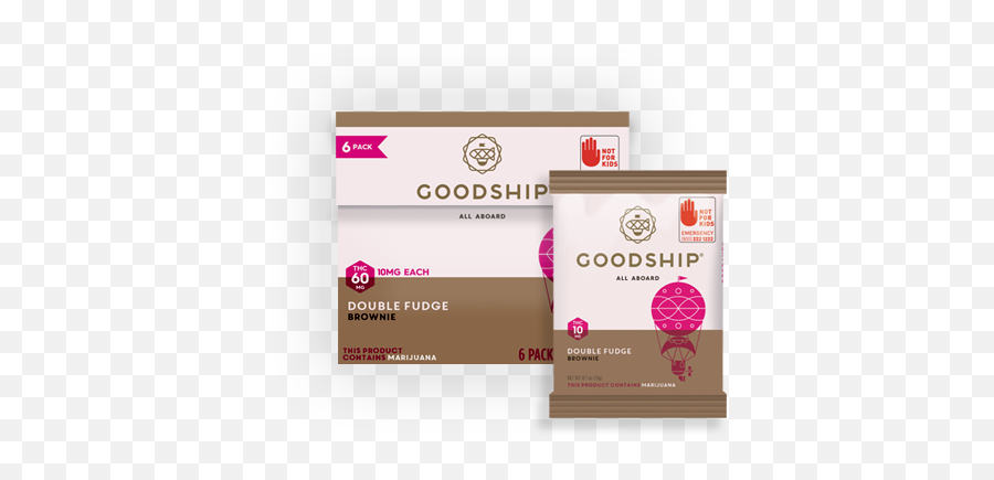 Double Fudge Brownie U2014 Goodship - Marijuana Png,Fudge Png