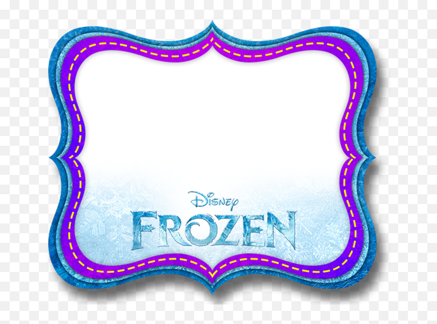 Free Frozen Printable Invitations Labels Or Cards - Disney Etiquetas Para Cuadernos Frozen Png,Frozen Snowflake Png