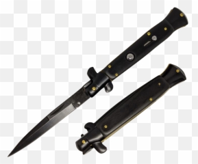 Switchblade Automatic Knife Classic - Black Switchblade Knife Png,Switchblade Png
