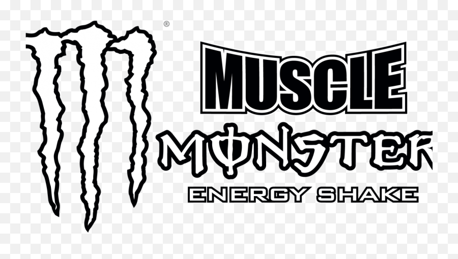Download Muscle Monster Energy Logo - Monster Energy Black And White Png,Monster Energy Logo Png