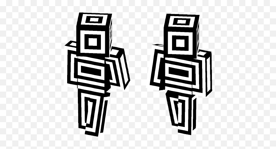 Download Black And White Lines Minecraft Skin For Free - Minecraft Png,White Lines Png
