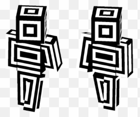 Download Black And White Lines Minecraft Skin For Free - Minecraft Png,White Lines Png