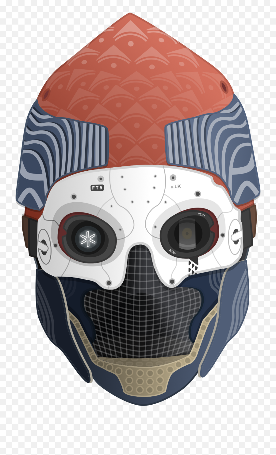 One - Eyed Mask Vector Illustration Destinythegame Destiny One Eyed Mask Png,Destiny Hunter Png
