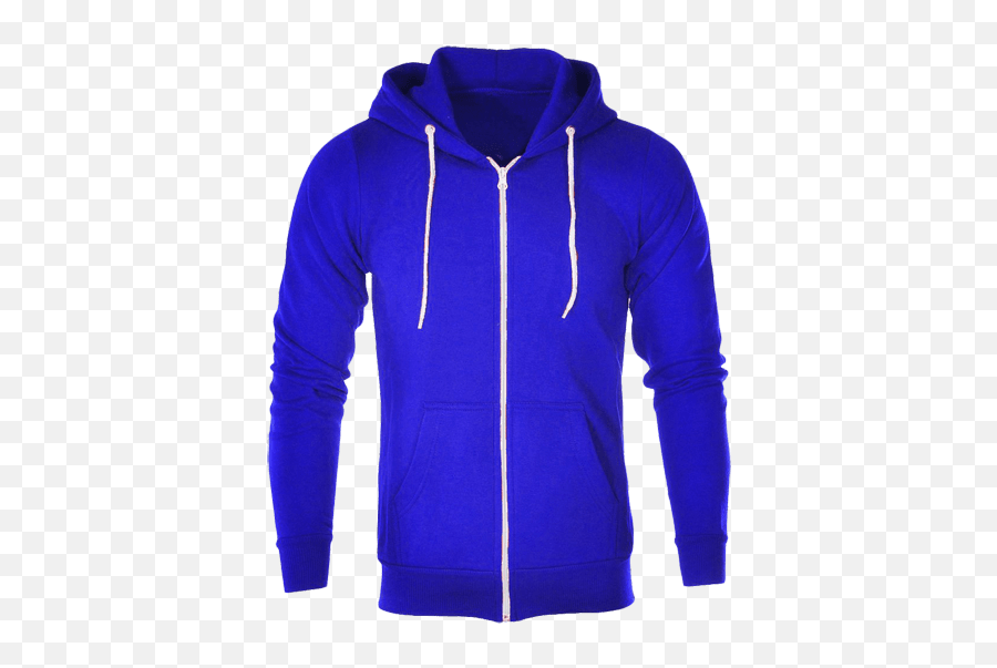 Download Hd Plain Royal Blue Hoodie Jacket With Zipper - Blue Jacket Png,Zipper Transparent
