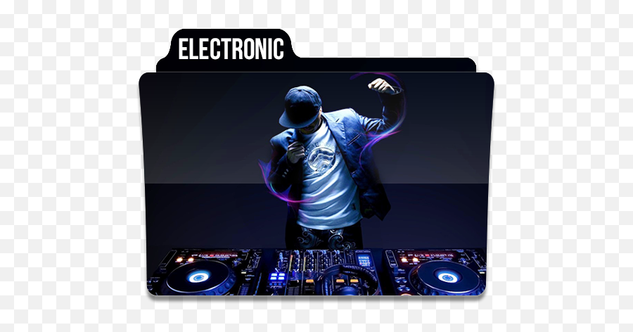 Electronic Music Folder Folders 1 Free Icon Of - House Music Dj Png,Electronics Png