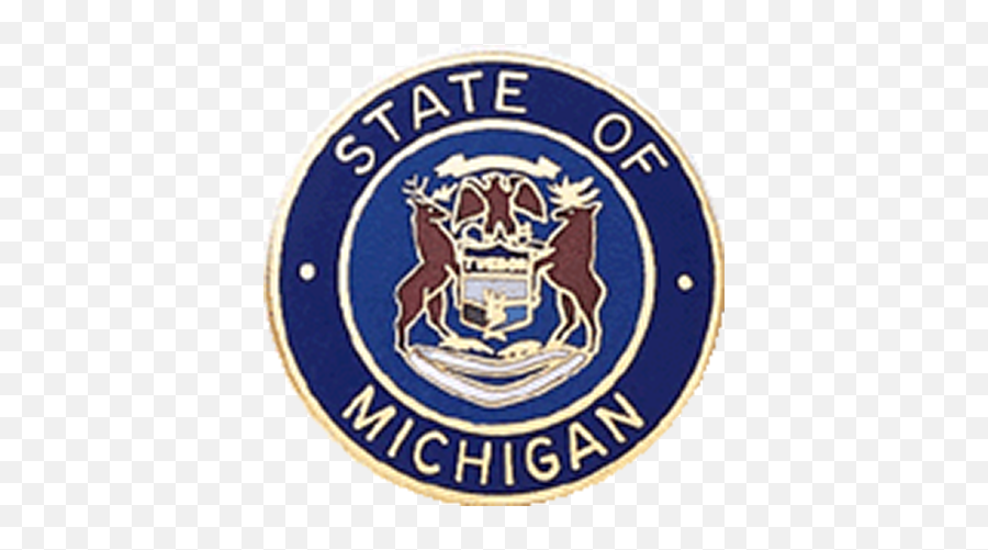 Michigan State Seal - State Of Michigan Seal Police Badge Png,Michigan State Logo Png